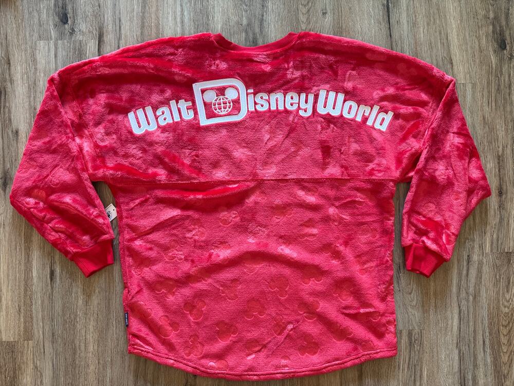 Disney World 2024 Red Sherpa Mickey Icons Spirit Jersey XL Christmas NWT